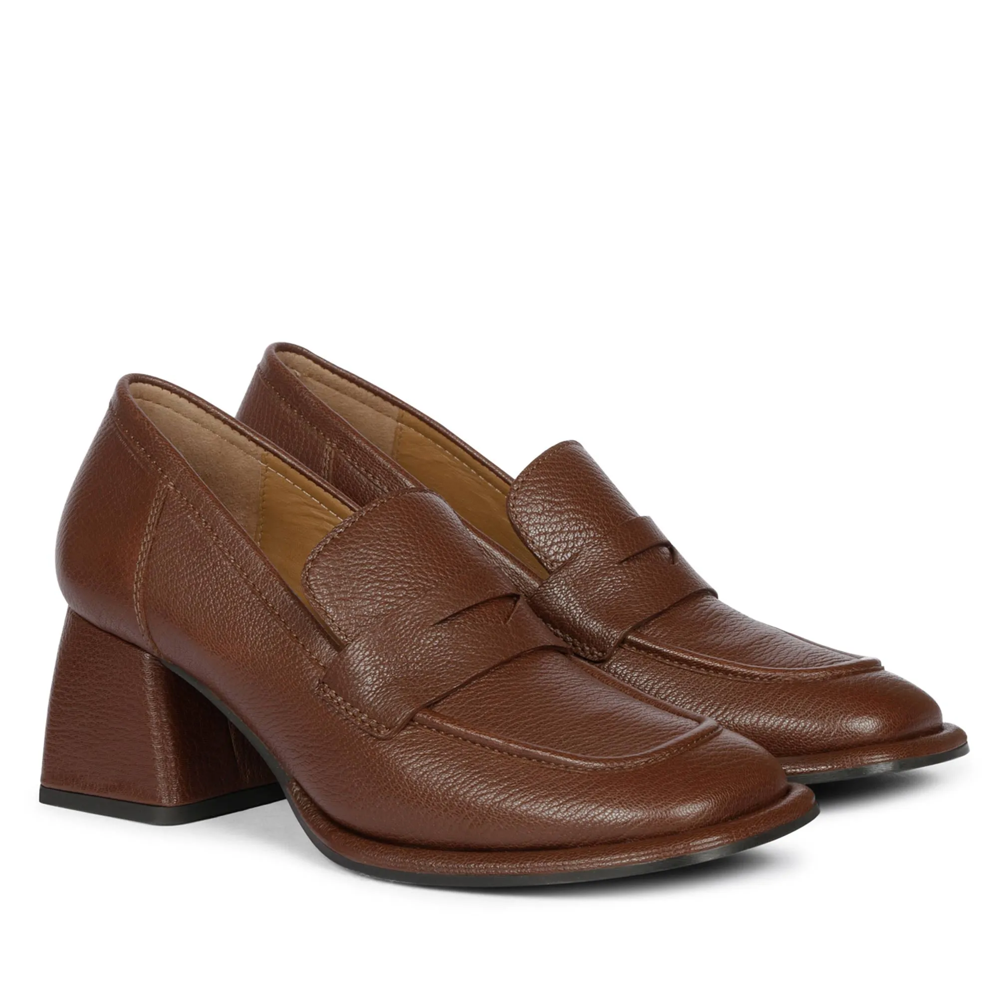 Saint Viviana Cuoio Leather Saddle Moccasins