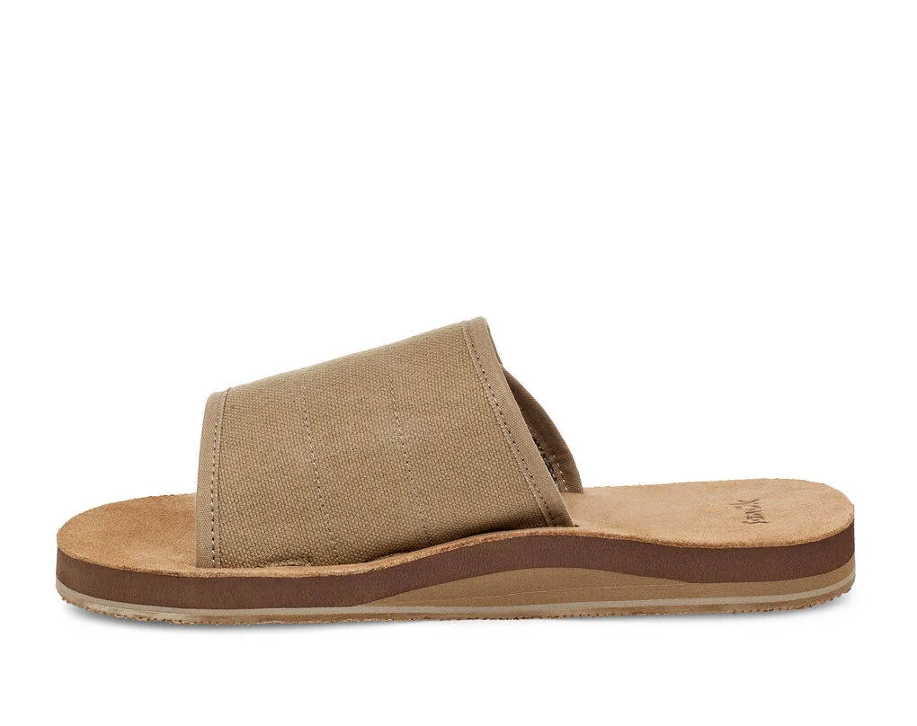 Sanuk Mens Bixby Hemp Khaki