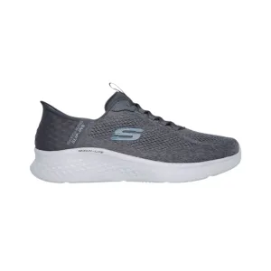 SKECHERS 232466W/CCBL SKECH-LITE PRO - PRIMEBASE MN'S (Wide) Charcoal/Blue Mesh Walking Slip-ins Shoes