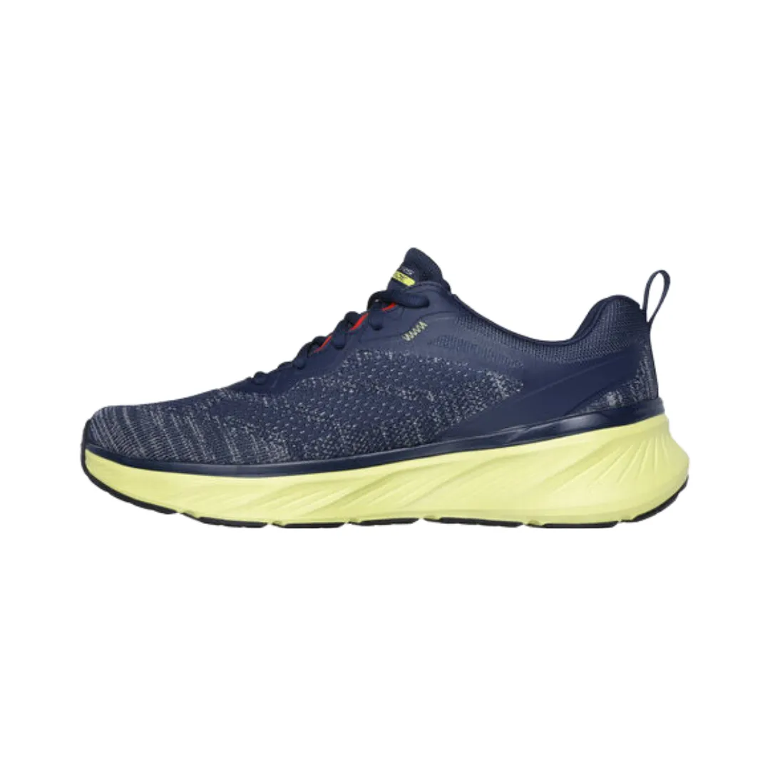 Mens Edgeride Enzoh Medium Width Walking Shoes in Navy/Lime - Knitted Material, Style 232837/NVLM by Skechers