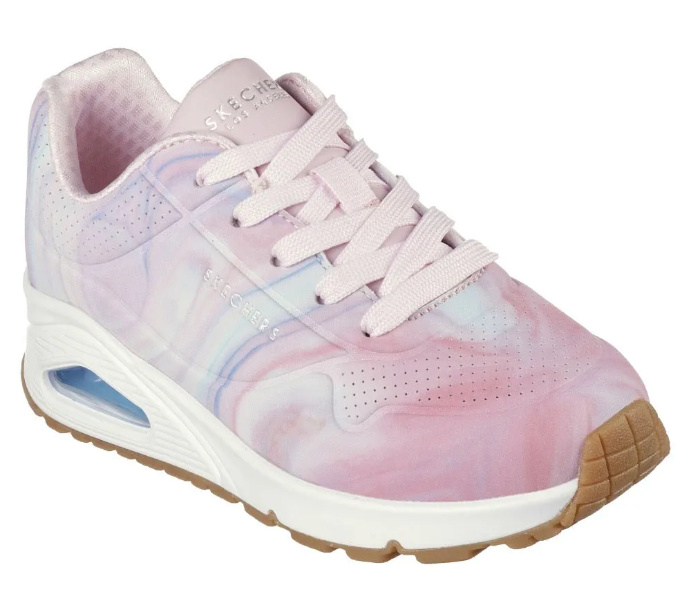 Skechers Big Girls Uno Gen1 - Marble Sweetheart Pink / Multi