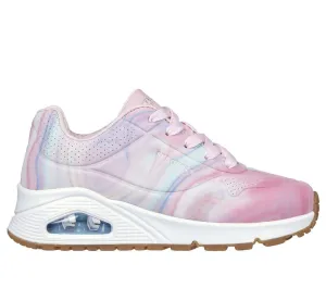 Skechers Big Girls Uno Gen1 - Marble Sweetheart Pink / Multi