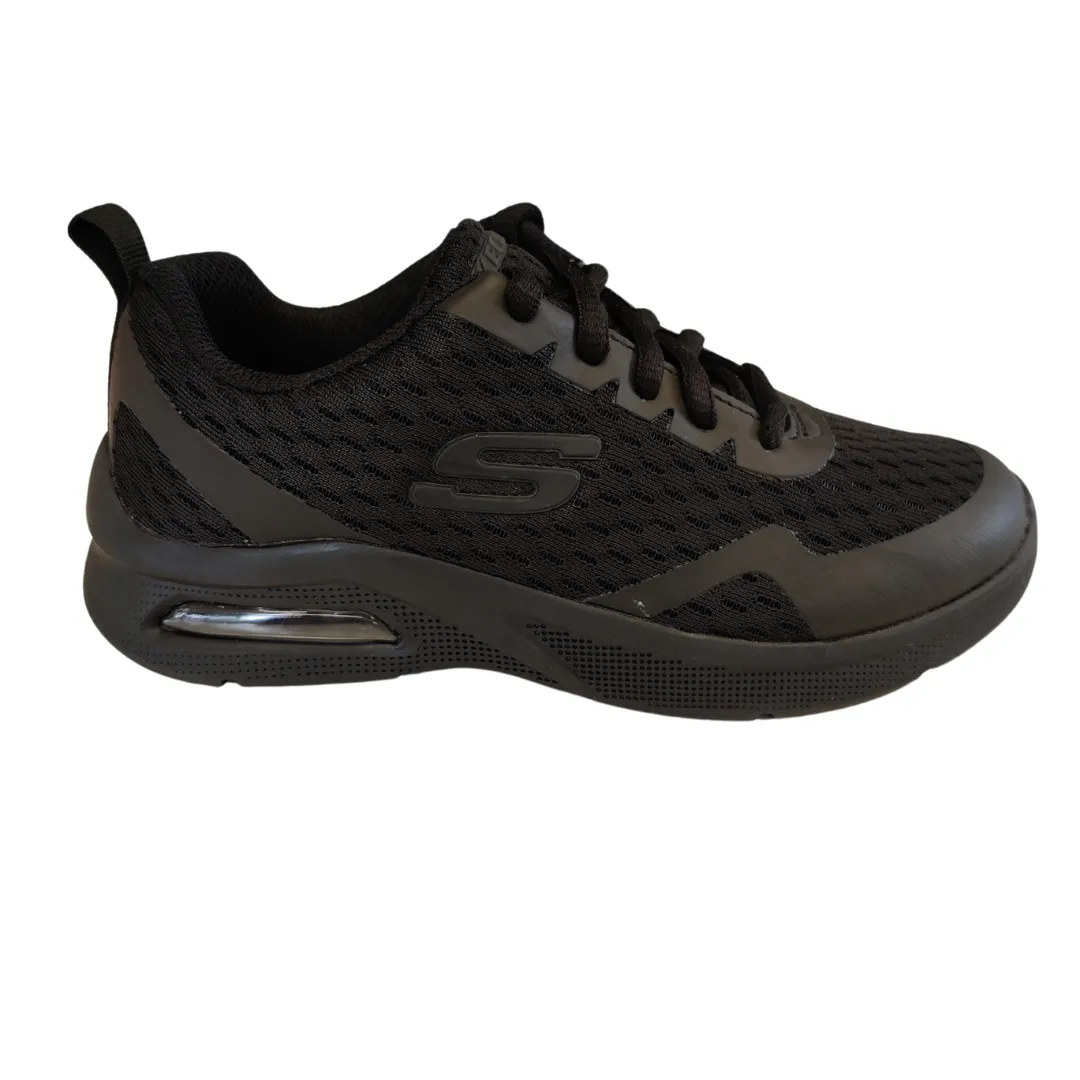 Skechers Microspec Max Black School Trainer