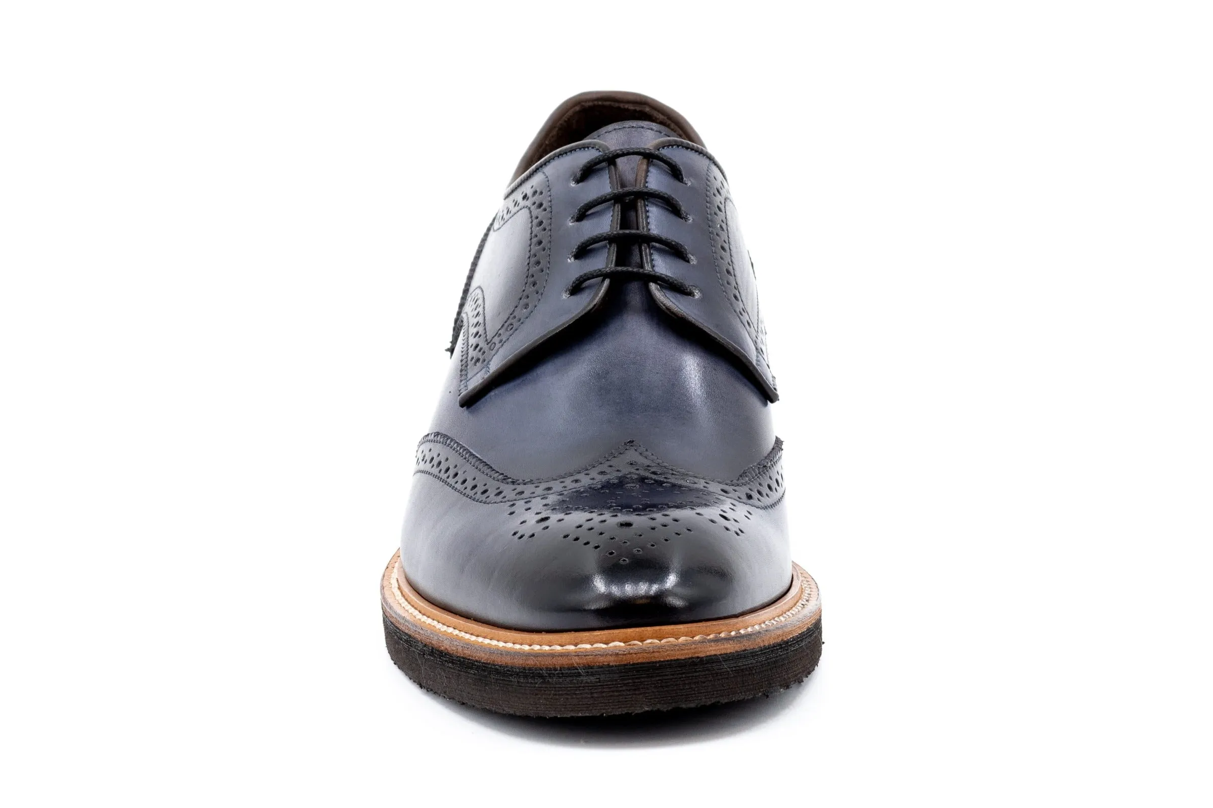 Tuscan Italian Calf Leather Wingtip - Graphite