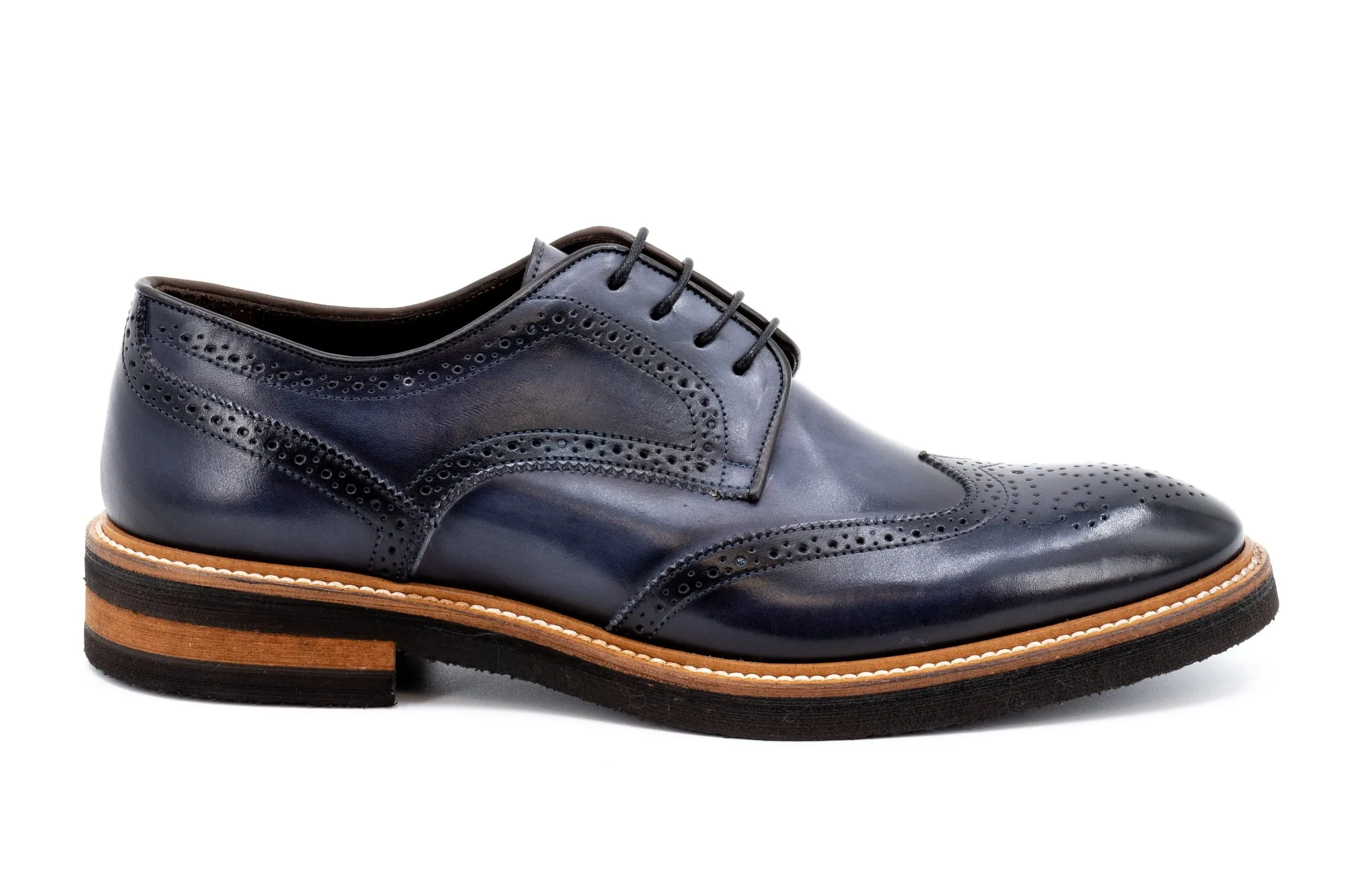 Tuscan Italian Calf Leather Wingtip - Graphite