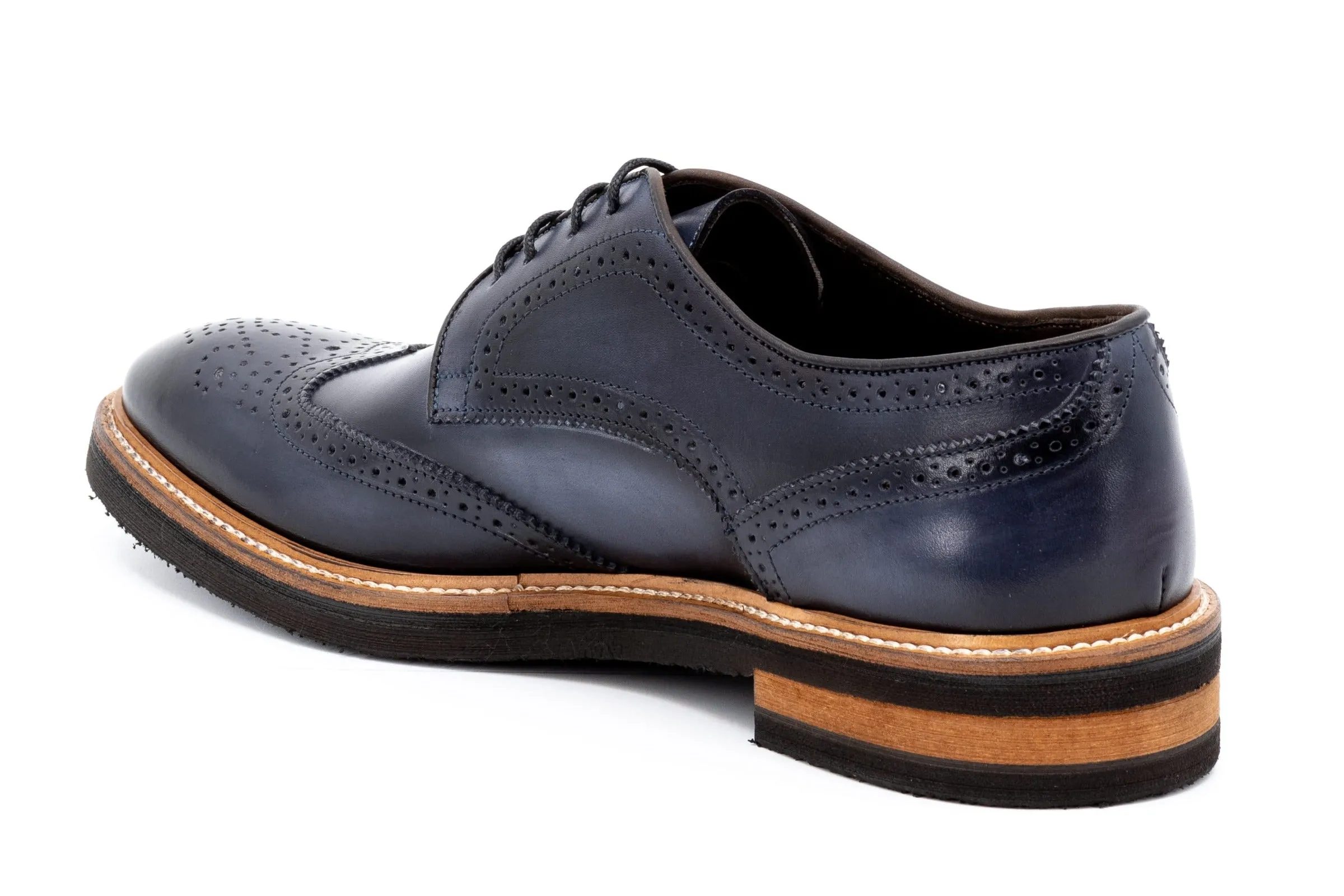 Tuscan Italian Calf Leather Wingtip - Graphite