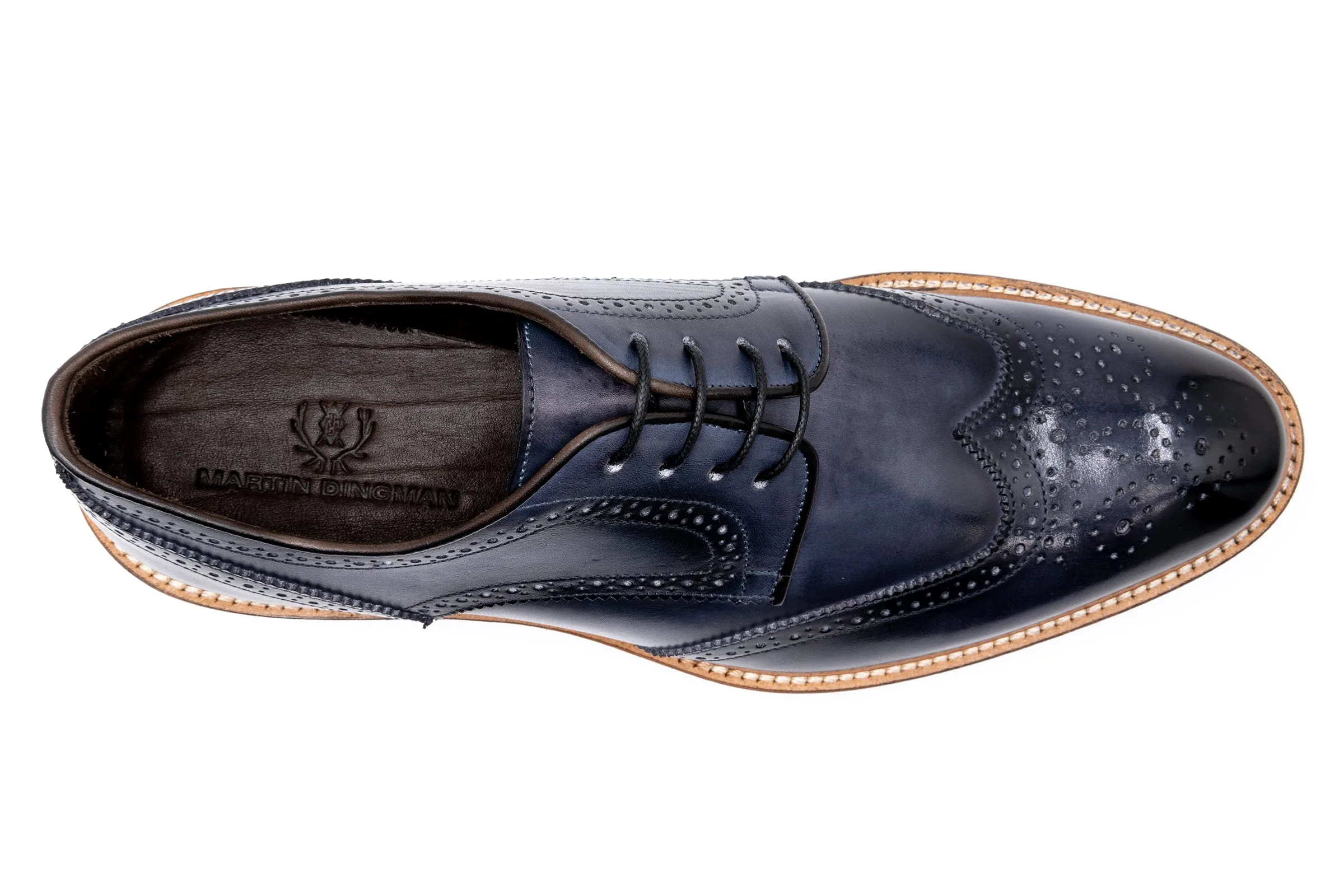 Tuscan Italian Calf Leather Wingtip - Graphite